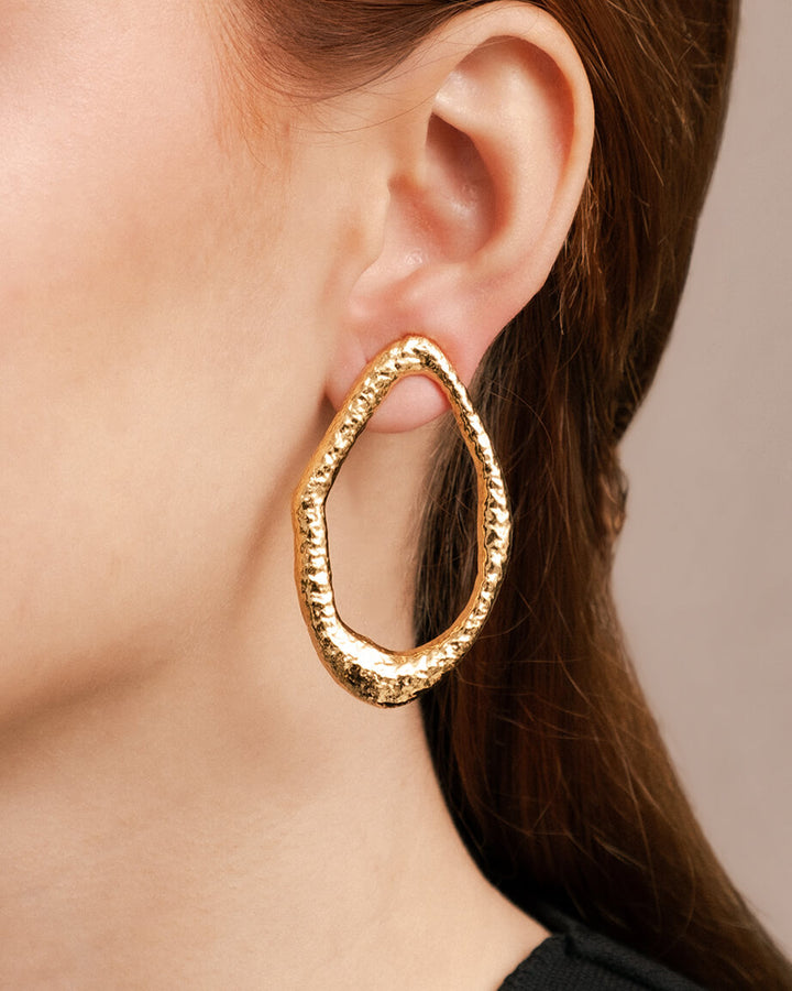 Abstract Oval Earrings