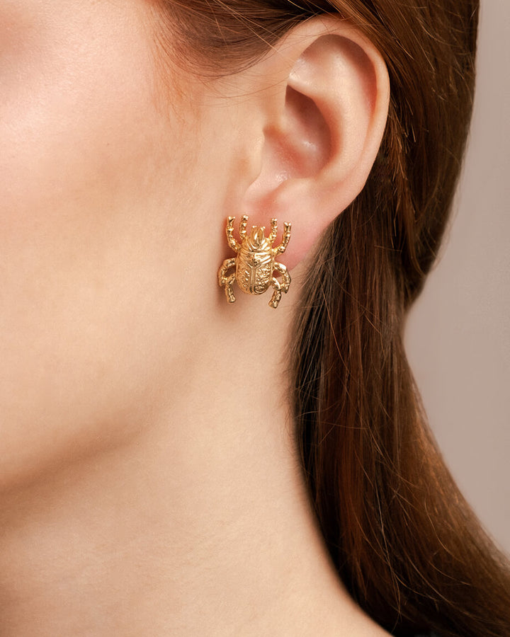 Beetle Stud Earrings