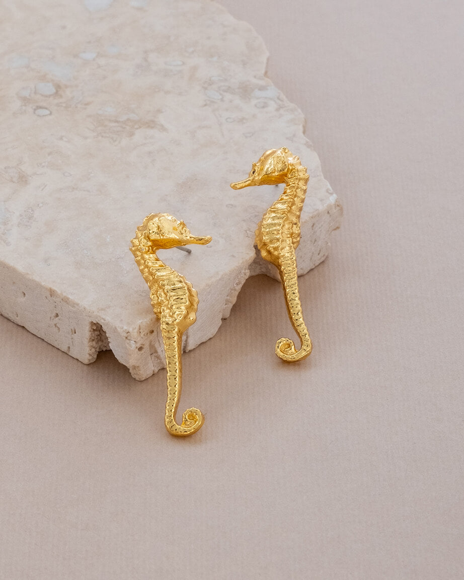 Seahorse Stud Earrings