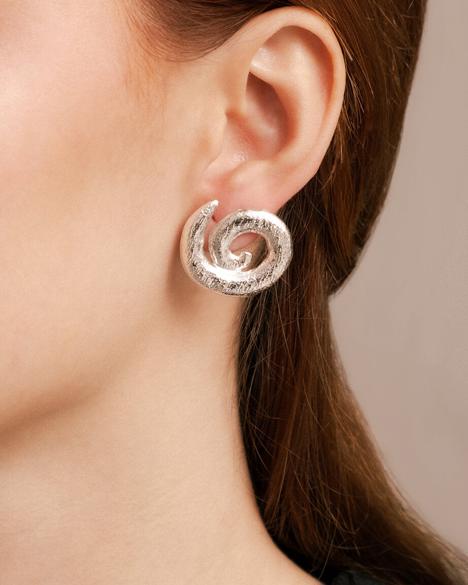 Spiral Stud Earring